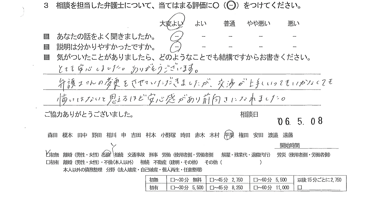 お客様の声