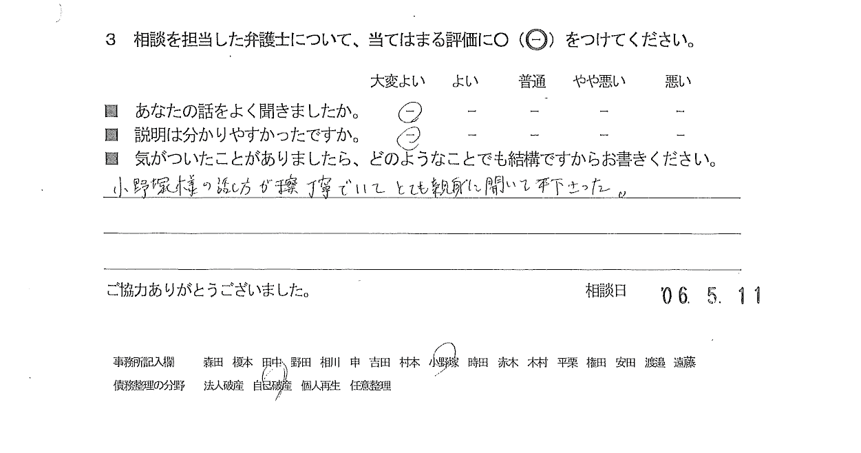 お客様の声