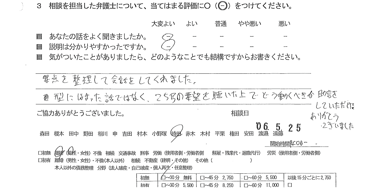 お客様の声