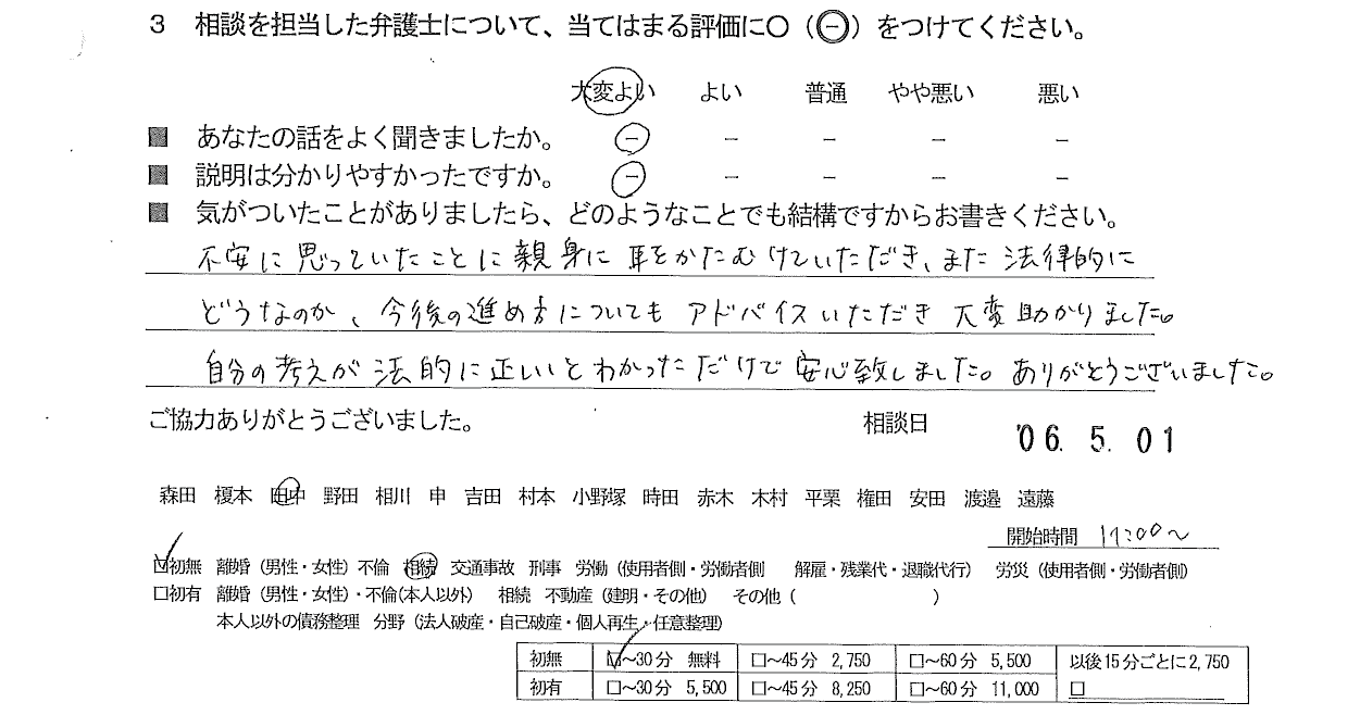 お客様の声