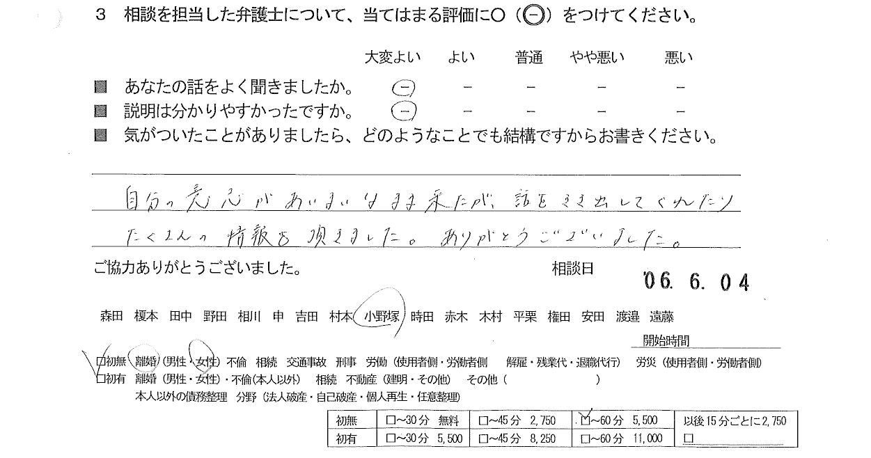 お客様の声