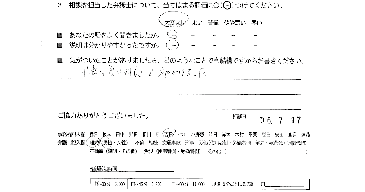 お客様の声