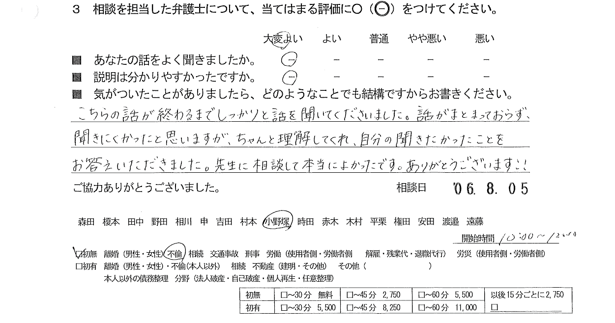 お客様の声