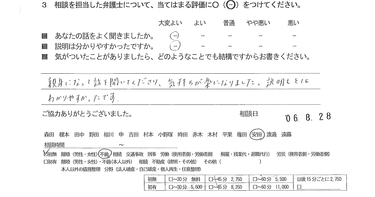 お客様の声