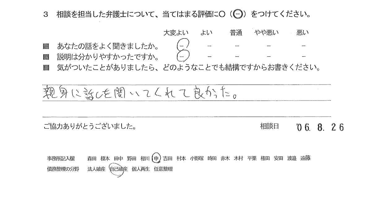 お客様の声