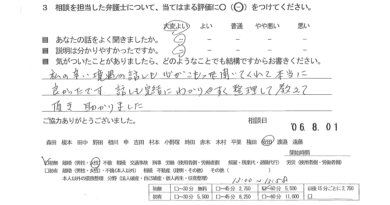 お客様の声