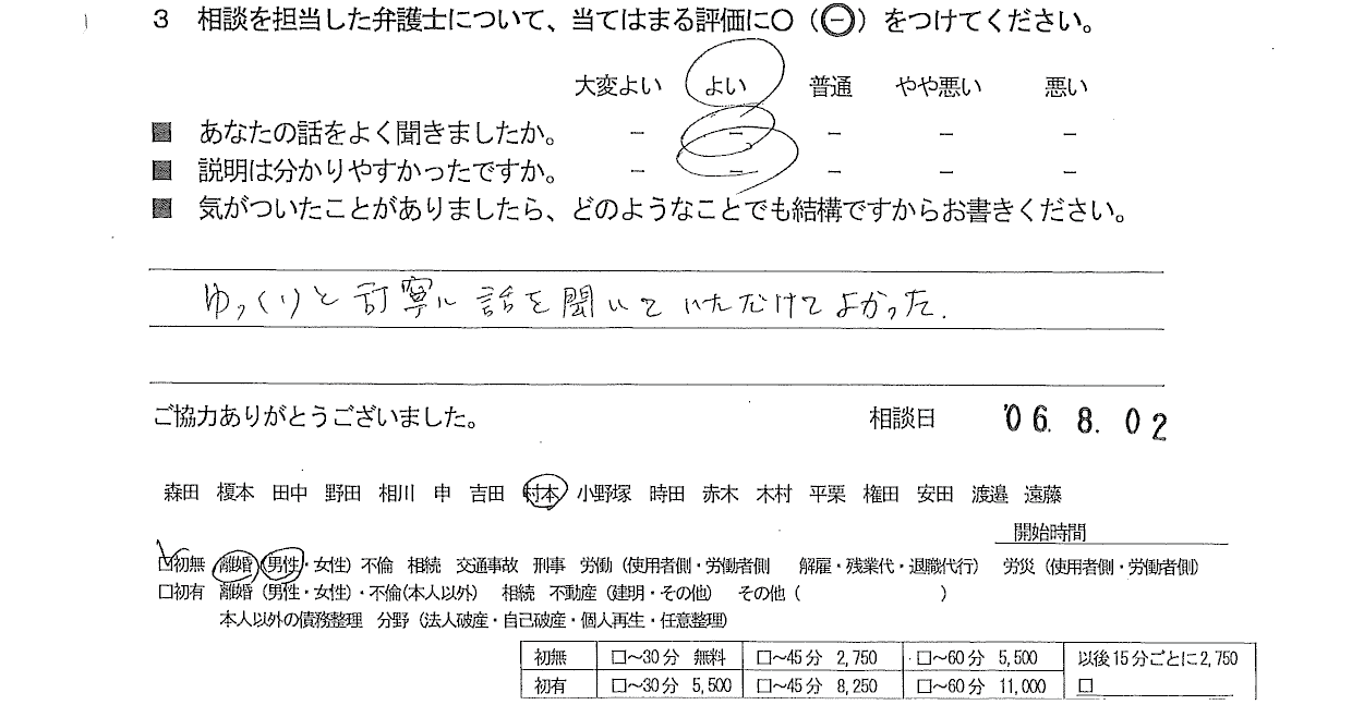 お客様の声