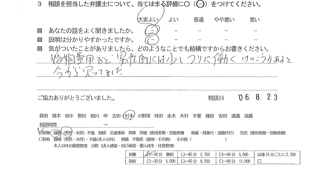 お客様の声