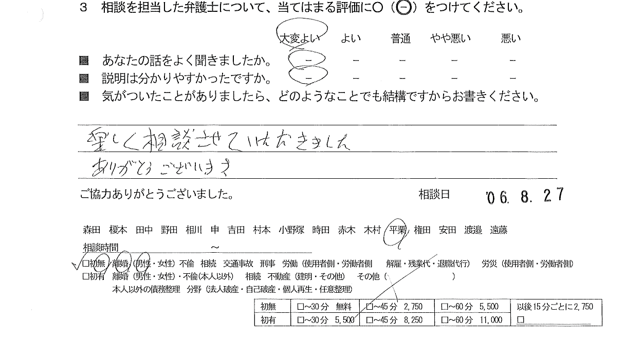 お客様の声