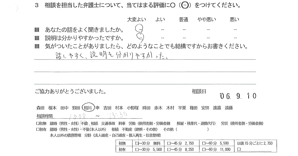 お客様の声