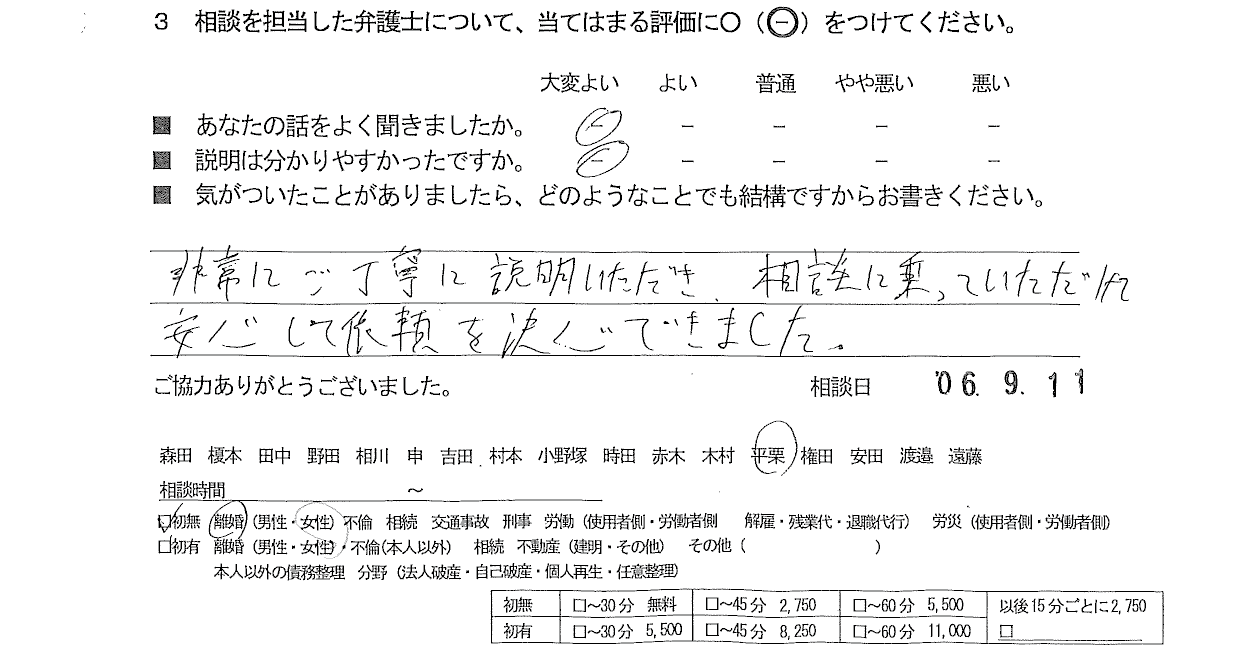 お客様の声