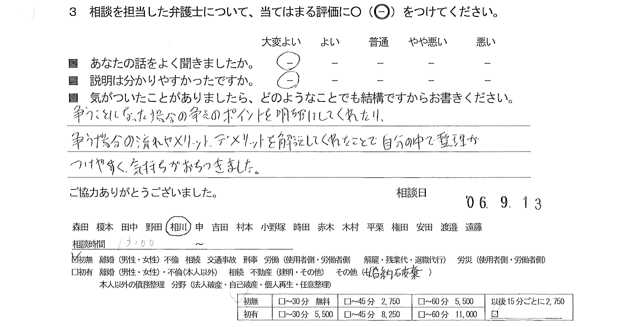 お客様の声