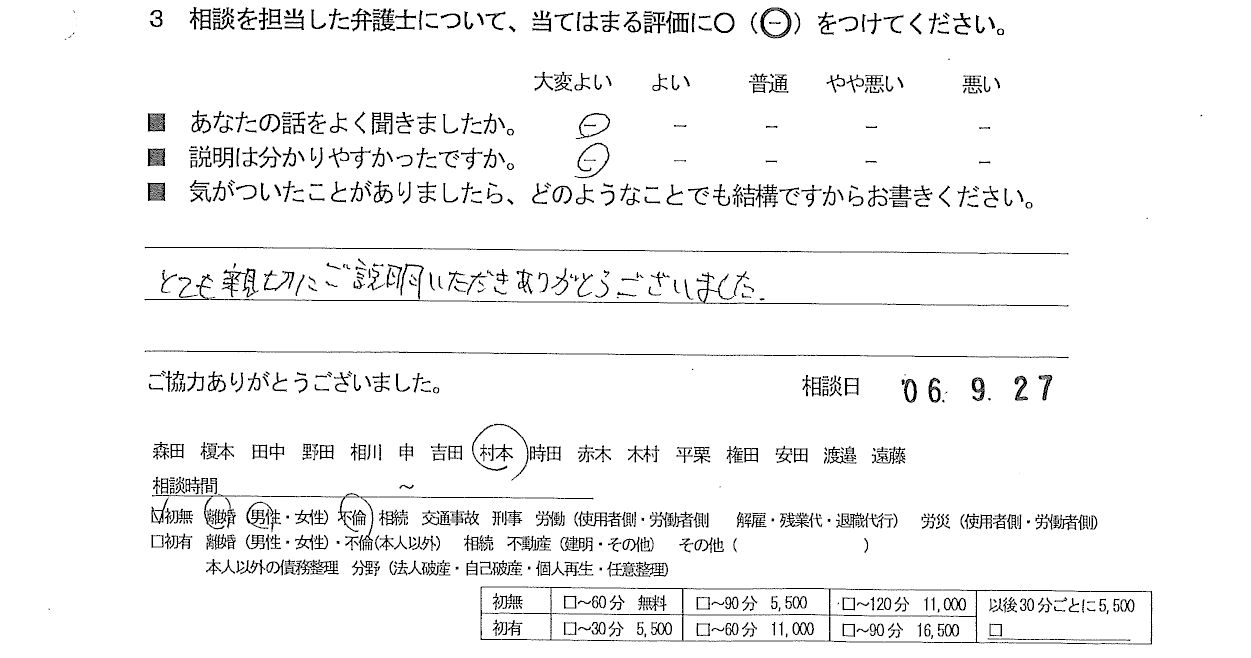 お客様の声