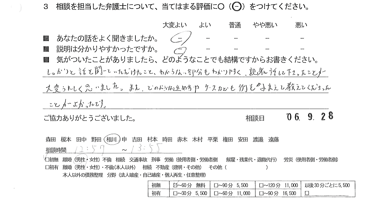 お客様の声