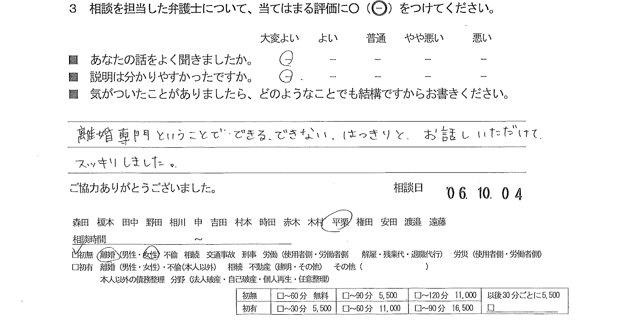 お客様の声