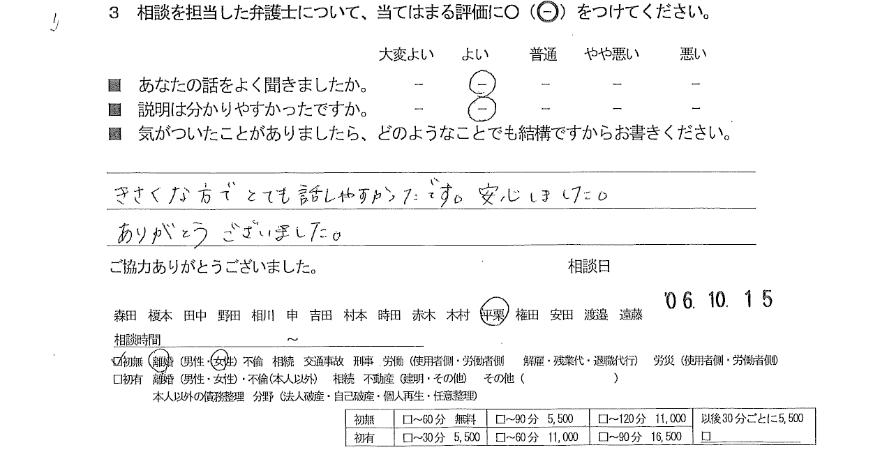 お客様の声