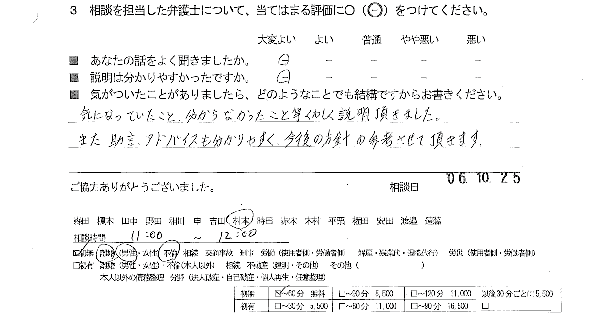 お客様の声