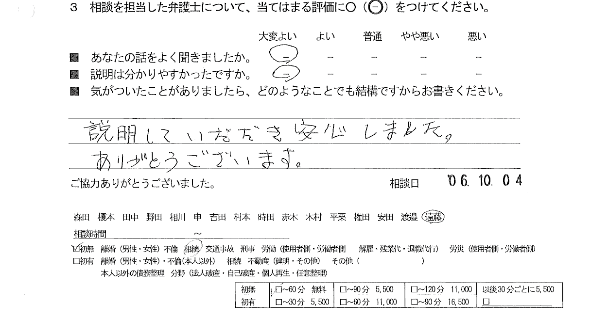 お客様の声