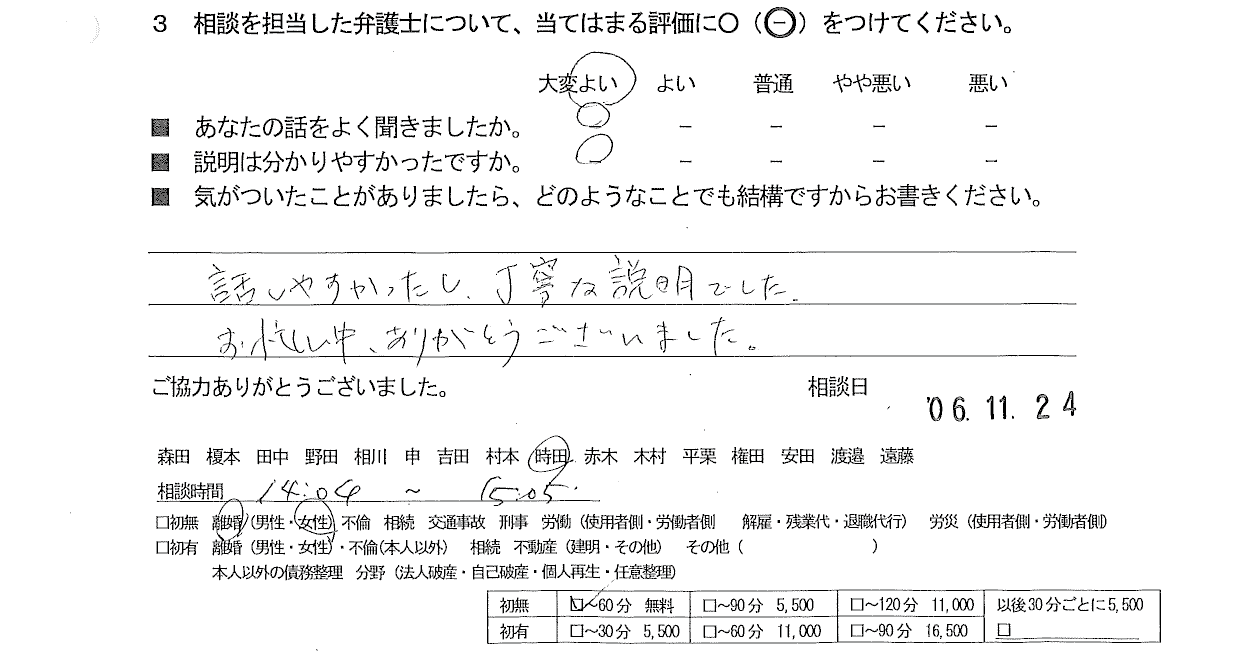 お客様の声