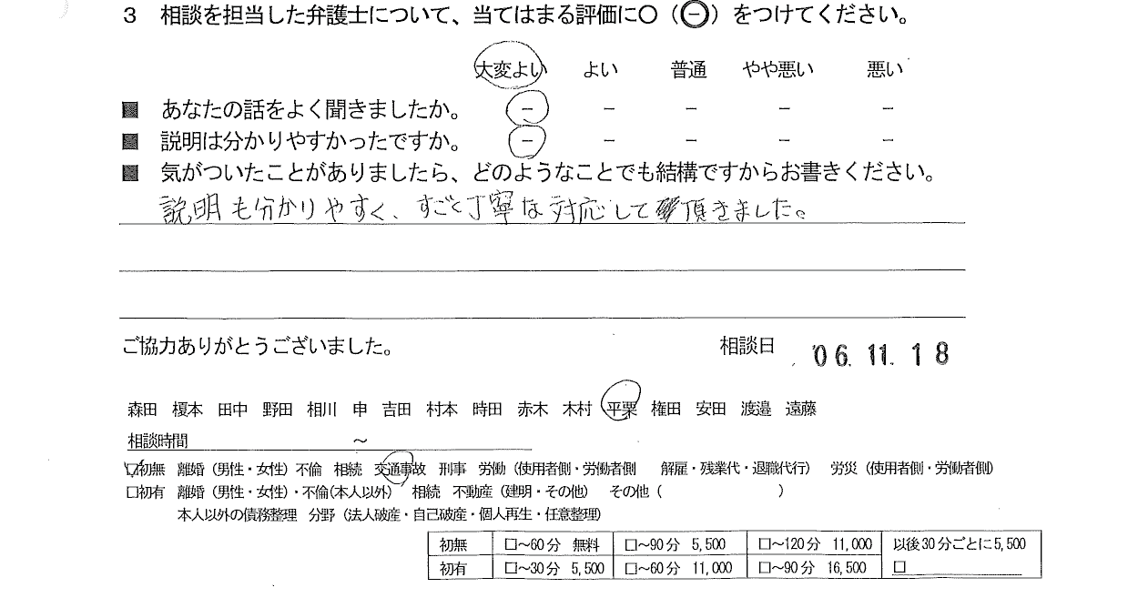 お客様の声