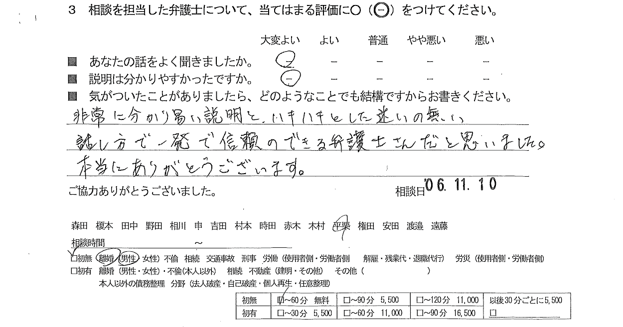 お客様の声