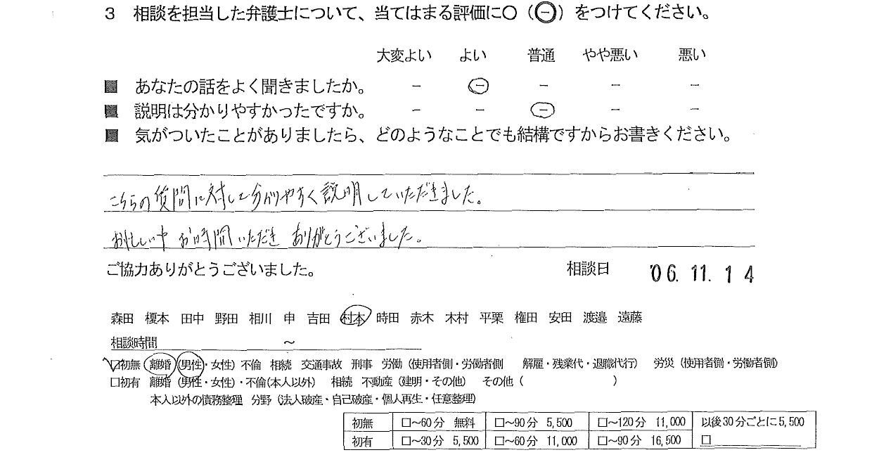 お客様の声