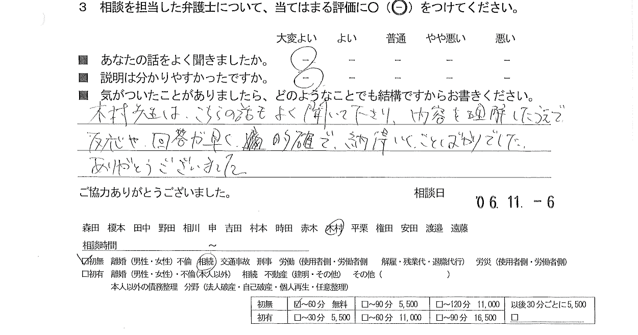 お客様の声