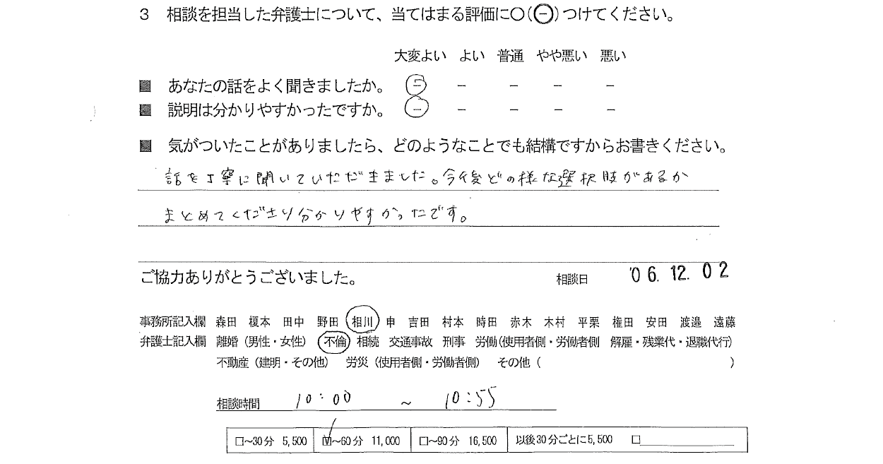 お客様の声