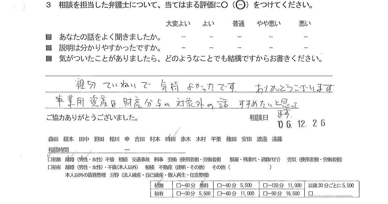 お客様の声