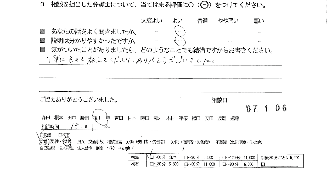 お客様の声