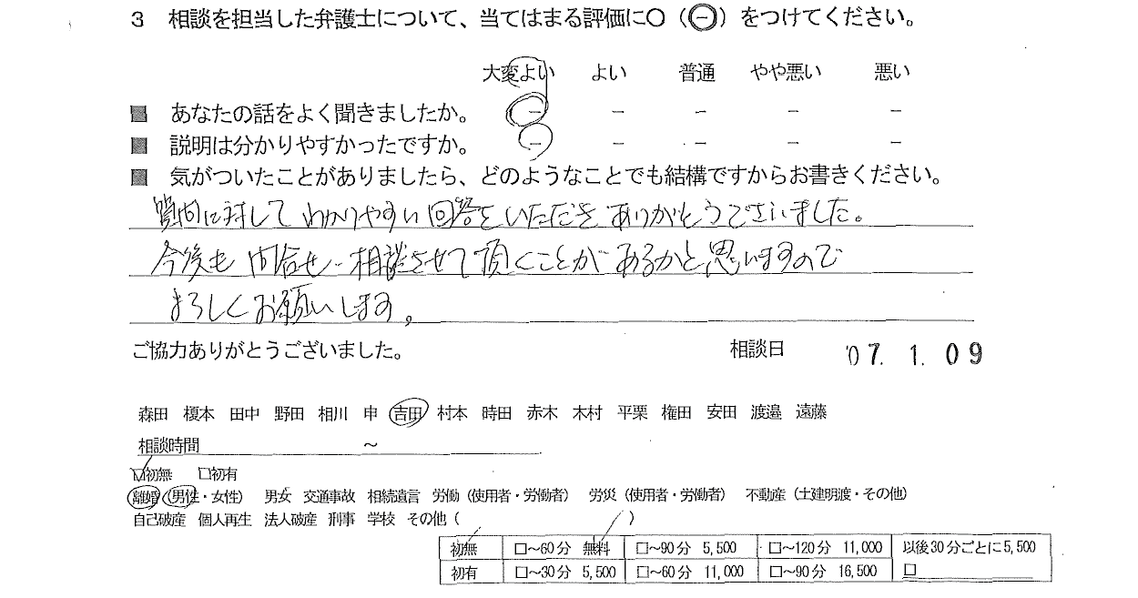 お客様の声