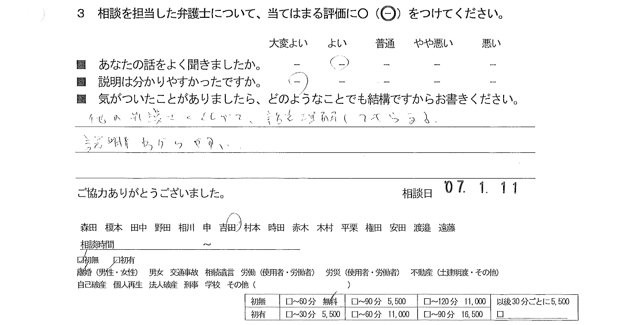 お客様の声