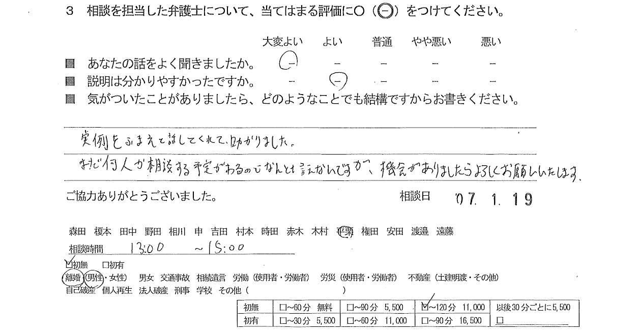 お客様の声